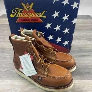 Thorogood American Heritage Mens 6" Steel Toe Wedge‎ Work Boot 804-4200 Size 9 D